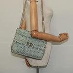 Valentino Garavani Rockstud Spike Flap Bag Quilted Suede Medium - image 15