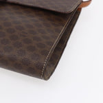 Celine Vintage Macadam Circle Logo Shoulder Bag Canvas and Leather - image 8