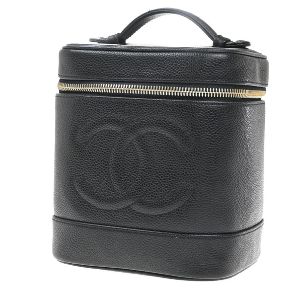 Chanel Vintage Timeless Cosmetic Case Caviar Tall - image 1