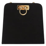 Salvatore Ferragamo Vintage Gancini Chain Shoulder Bag Suede Small - image 17