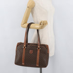 Celine Vintage Macadam Handbag Canvas and Leather - image 14