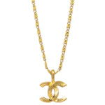 Chanel CC Pendant Necklace Metal - image 2