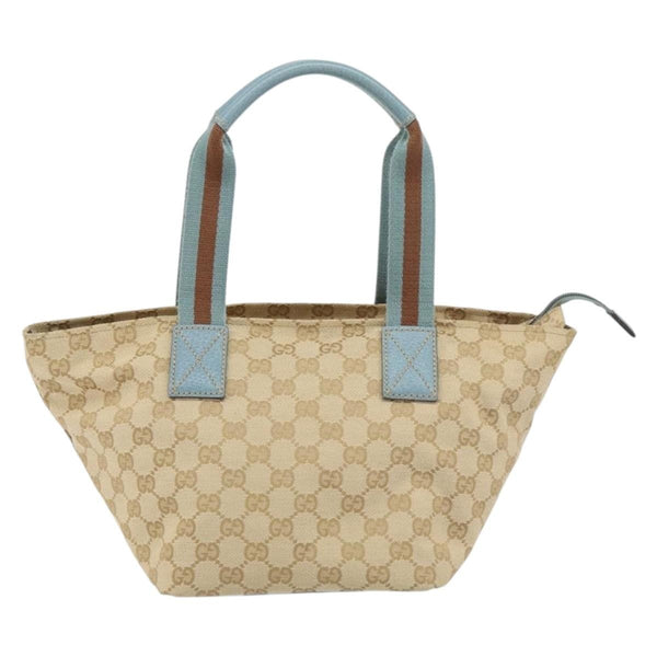 Gucci Web Zip Tote GG Canvas Medium
