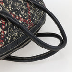 Chanel Optic Coco Bowler Bag Printed Coated Canvas with Caviar Medium - image 8