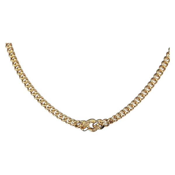 Christian Dior Vintage CD Pendant Necklace Metal