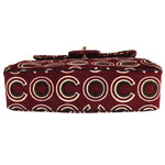 Chanel CC Top Handle Bag Coco Print Velvet Medium - image 9