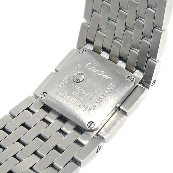Cartier Panthere Ruban Quartz Watch Stainless Steel and Mother of Pearl 21