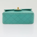 Chanel Square Classic Single Flap Bag Quilted Lambskin Mini - image 6