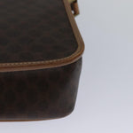 Celine Vintage Macadam Circle Logo Shoulder Bag Canvas and Leather - image 8