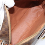 Celine Vintage Macadam Shoulder Bag Canvas and Leather - image 5