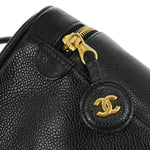 Chanel Vintage Timeless Cosmetic Case Caviar Small - image 8