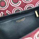 Chanel CC Top Handle Bag Coco Print Velvet Medium - image 4