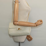 Bally Vintage Chain Shoulder Bag Quilted Leather - image 14