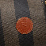 Fendi Vintage Pequin Convertible Boston Bag Coated Canvas Medium - image 17