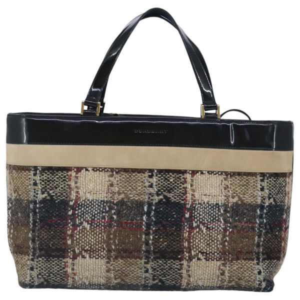 Burberry Nova Check Handbag Wool - image 1