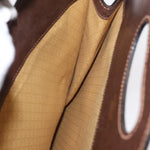 Gucci Vintage Web Sherry Line Handbag Suede - image 17