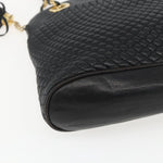 Bally Vintage Chain Shoulder Bag Quilted Leather - image 9