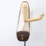 Celine Vintage Macadam Shoulder Bag Canvas and Leather - image 13