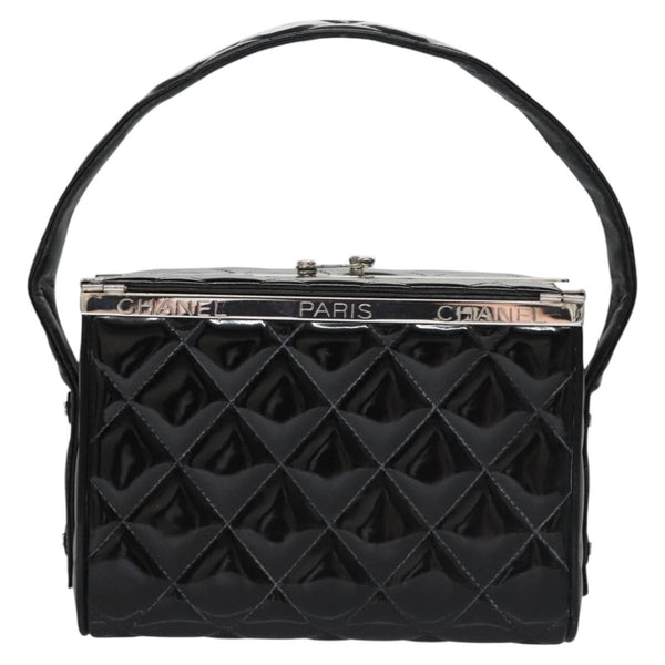 Chanel Vintage Metal Box Bag Quilted patent - image 1