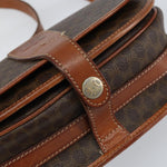 Celine Vintage Macadam Shoulder Bag Canvas and Leather - image 17