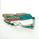 Gucci Vintage Double Belt Bag GG Canvas with Leather Small - image 8