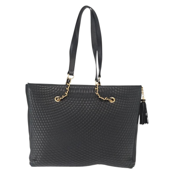 Bally Vintage Tote Bag Quilted Leather
