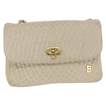 Bally Vintage Chain Shoulder Bag Quilted Leather - image 1