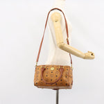 MCM Visetos Handbag Canvas and Leather - image 12
