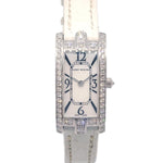 Harry Winston Avenue C Quartz Watch White Gold and Alligator with Diamond Bezel and Mother of Pearl 19 - image 3