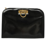 Salvatore Ferragamo Vintage Gancini Chain Shoulder Bag Patent Leather - image 14