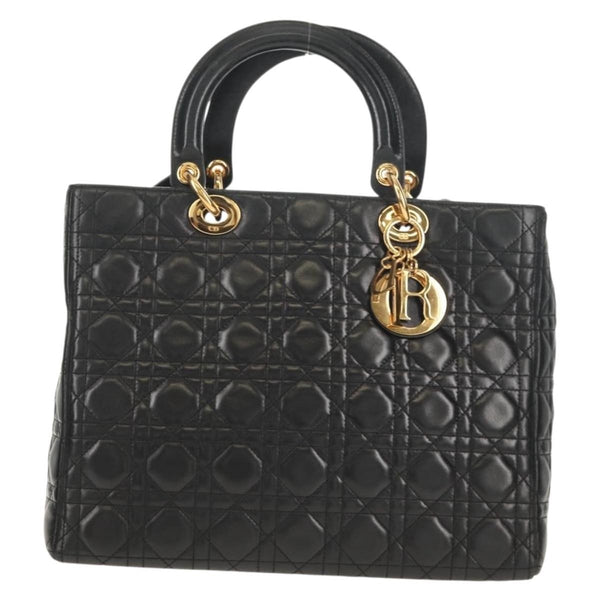Christian Dior Lady Dior Bag Leather Large