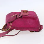 Gucci Vintage Bamboo Backpack Suede Small - image 3