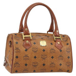 MCM Visetos Handbag Canvas and Leather - image 18