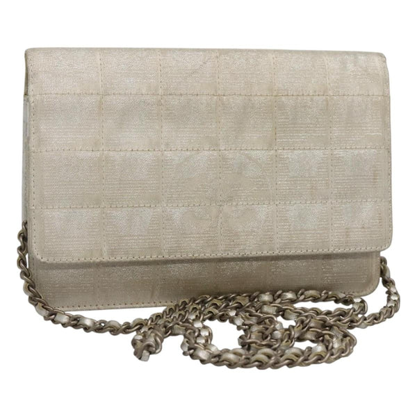 Chanel Travel Line Wallet on Chain Quilted Nylon - image 1