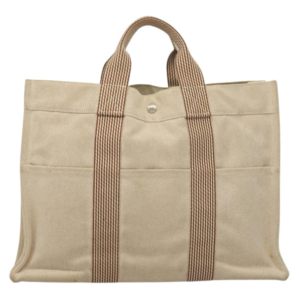 Hermes Fourre Tout Tote Toile MM