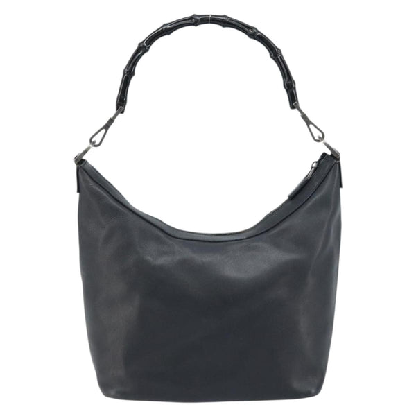 Gucci Vintage Bamboo Hobo Leather
