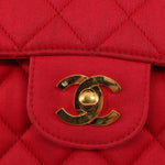 Chanel Timeless - Classic Double Flap Bag Quilted Satin Medium - image 12