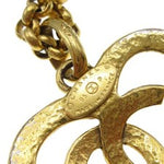Chanel CC Heart Pendant Necklace Metal - image 4