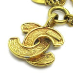 Chanel Vintage Quilted CC Pendant Necklace Metal Large - image 3
