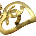 Chanel CC Heart Pendant Necklace Metal - image 8