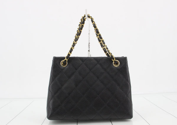 Chanel Shopping Tote Quilted Caviar Large