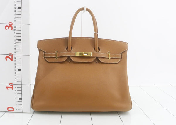 Hermes Birkin Handbag Blue Togo with Palladium Hardware 35